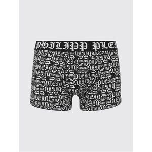 Philipp Plein Men Stretch Cotton Blend Boxers With Lettering Print Philipp Plein